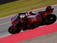 Francesco Pecco Bagnaia (1) of Italy and Ducati Lenovo Team during the race day of the Gran Premio GoPro de Aragon at Motorland Aragon Circu...