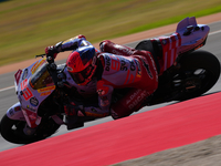 Marc Marquez (93) of Spain and Gresini Racing Moto GP Ducati during the race day of the Gran Premio GoPro de Aragon at Motorland Aragon Circ...