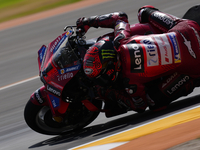 Francesco Pecco Bagnaia (1) of Italy and Ducati Lenovo Team during the race day of the Gran Premio GoPro de Aragon at Motorland Aragon Circu...