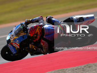 Raul Fernandez (25) of Spain and Trackhouse Racing during the race day of the Gran Premio GoPro de Aragon at Motorland Aragon Circuit on Sep...