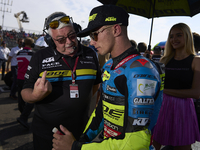 David Muñoz (64) of Spain and Boe Motorsports KTM during the race day of the Gran Premio GoPro de Aragon at Motorland Aragon Circuit on Sept...