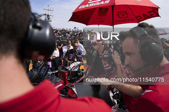 Pedro Acosta (31) of Spain and Red Bull Gasgas Tech3 during the race day of the Gran Premio GoPro de Aragon at Motorland Aragon Circuit on S...