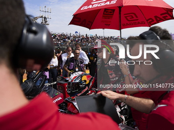 Pedro Acosta (31) of Spain and Red Bull Gasgas Tech3 during the race day of the Gran Premio GoPro de Aragon at Motorland Aragon Circuit on S...