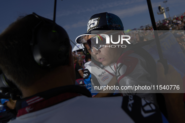 Raul Fernandez (25) of Spain and Trackhouse Racing during the race day of the Gran Premio GoPro de Aragon at Motorland Aragon Circuit on Sep...