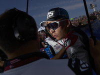 Raul Fernandez (25) of Spain and Trackhouse Racing during the race day of the Gran Premio GoPro de Aragon at Motorland Aragon Circuit on Sep...