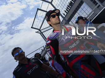 Jorge Martin (89) of Spain and Prima Pramac Racing Ducati during the race day of the Gran Premio GoPro de Aragon at Motorland Aragon Circuit...