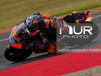 Celestino Vietti (13) of Italy and Red Bull KTM Ajo Kalex during the race day of the Gran Premio GoPro de Aragon at Motorland Aragon Circuit...