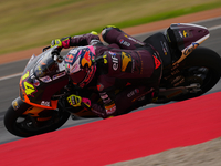 Tony Arbolino (14) of Italy and Elf Marc Vds Racing Team Kalex during the race day of the Gran Premio GoPro de Aragon at Motorland Aragon Ci...