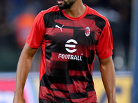 Ruben Loftus-Cheek of AC Milan looks on during the Serie A Enilive match between SS Lazio and AC Milan at Stadio Olimpico on Aug 31, 2024 in...