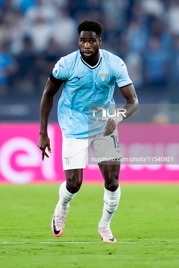 Boulaye Dia of SS Lazio looks on during the Serie A Enilive match between SS Lazio and AC Milan at Stadio Olimpico on Aug 31, 2024 in Rome,...