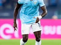 Boulaye Dia of SS Lazio looks on during the Serie A Enilive match between SS Lazio and AC Milan at Stadio Olimpico on Aug 31, 2024 in Rome,...