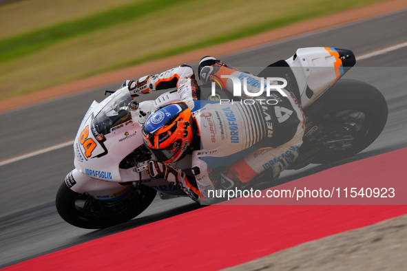 Zonta Vd Goorbergh (84) of Netherlands and Rw-Idrofoglia Racing GP Kalex during the race day of the Gran Premio GoPro de Aragon at Motorland...