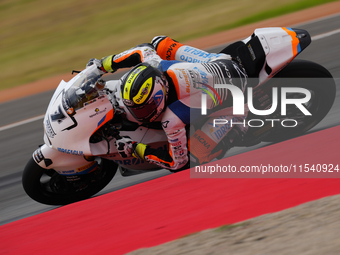 Barry Baltus (7) of Belgium and RW-Idrofoglia Racing GP Kalex during the race day of the Gran Premio GoPro de Aragon at Motorland Aragon Cir...