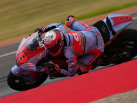 Manuel Gonzalez (18) of Spain and Qjmotor Gresini Moto2 Kalex during the race day of the Gran Premio GoPro de Aragon at Motorland Aragon Cir...