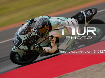 Alex Escrig (11) of Spain and Klint Forward Factory Team Forward during the race day of the Gran Premio GoPro de Aragon at Motorland Aragon...