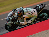 Alex Escrig (11) of Spain and Klint Forward Factory Team Forward during the race day of the Gran Premio GoPro de Aragon at Motorland Aragon...