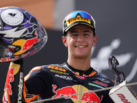 Jose Antonio Rueda (99) of Spain and Red Bull KTM Ajo KTM during the race day of the Gran Premio GoPro de Aragon at Motorland Aragon Circuit...