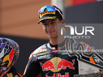 Jose Antonio Rueda (99) of Spain and Red Bull KTM Ajo KTM during the race day of the Gran Premio GoPro de Aragon at Motorland Aragon Circuit...