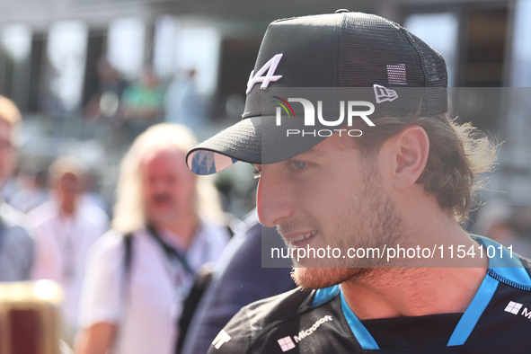 Jack Doohan before the Formula 1 Italian Grand Prix at Autodromo Nazionale di Monza in Monza, Italy on September 1, 2024. 