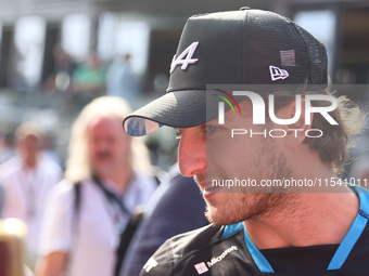 Jack Doohan before the Formula 1 Italian Grand Prix at Autodromo Nazionale di Monza in Monza, Italy on September 1, 2024. (