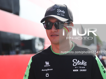 Zhou Guanyu of Kick Sauber before the Formula 1 Italian Grand Prix at Autodromo Nazionale di Monza in Monza, Italy on September 1, 2024. (