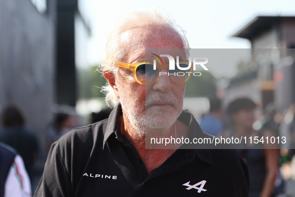 Flavio Briatore before the Formula 1 Italian Grand Prix at Autodromo Nazionale di Monza in Monza, Italy on September 1, 2024. 