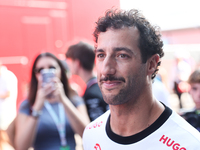 Daniel Ricciardo of RB before the Formula 1 Italian Grand Prix at Autodromo Nazionale di Monza in Monza, Italy on September 1, 2024. (