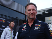 Christian Horner before the Formula 1 Italian Grand Prix at Autodromo Nazionale di Monza in Monza, Italy on September 1, 2024. (