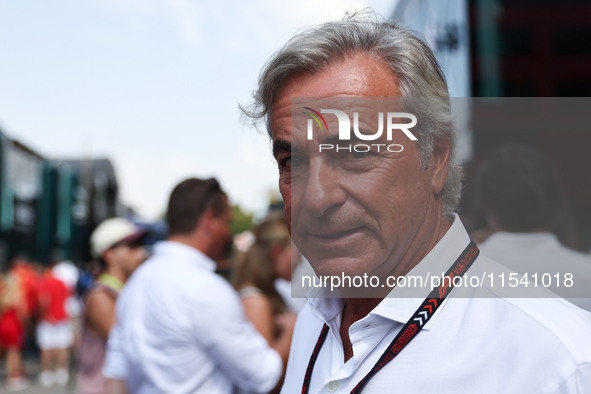 Carlos Sainz before the Formula 1 Italian Grand Prix at Autodromo Nazionale di Monza in Monza, Italy on September 1, 2024. 