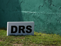 DRS sign is seen before the Formula 1 Italian Grand Prix at Autodromo Nazionale di Monza in Monza, Italy on September 1, 2024. (