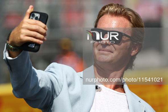 Nico Rosberg before the Formula 1 Italian Grand Prix at Autodromo Nazionale di Monza in Monza, Italy on September 1, 2024. 