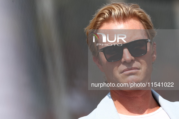 Nico Rosberg before the Formula 1 Italian Grand Prix at Autodromo Nazionale di Monza in Monza, Italy on September 1, 2024. 