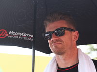 Nico Hulkenberg of Haas before the Formula 1 Italian Grand Prix at Autodromo Nazionale di Monza in Monza, Italy on September 1, 2024. (