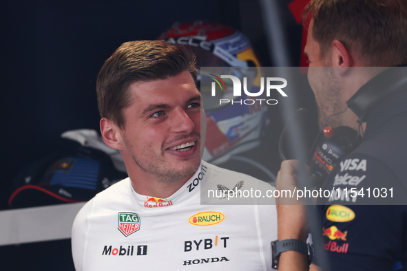 Max Verstappen of Red Bull Racing before the Formula 1 Italian Grand Prix at Autodromo Nazionale di Monza in Monza, Italy on September 1, 20...