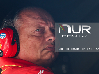 Frederic Vasseur before the Formula 1 Italian Grand Prix at Autodromo Nazionale di Monza in Monza, Italy on September 1, 2024. (