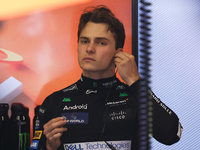 Oscar Piastri of McLaren before the Formula 1 Italian Grand Prix at Autodromo Nazionale di Monza in Monza, Italy on September 1, 2024. (