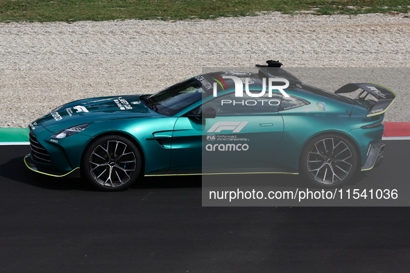 Aston Martin F1 Safety Car before the Formula 1 Italian Grand Prix at Autodromo Nazionale di Monza in Monza, Italy on September 1, 2024. 