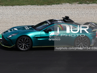 Aston Martin F1 Safety Car before the Formula 1 Italian Grand Prix at Autodromo Nazionale di Monza in Monza, Italy on September 1, 2024. (