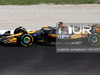 Oscar Piastri of McLaren before the Formula 1 Italian Grand Prix at Autodromo Nazionale di Monza in Monza, Italy on September 1, 2024. (