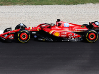 Charles Leclerc of Ferrari before the Formula 1 Italian Grand Prix at Autodromo Nazionale di Monza in Monza, Italy on September 1, 2024. (