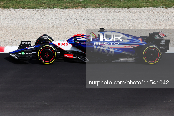 Daniel Ricciardo of RB before the Formula 1 Italian Grand Prix at Autodromo Nazionale di Monza in Monza, Italy on September 1, 2024. 