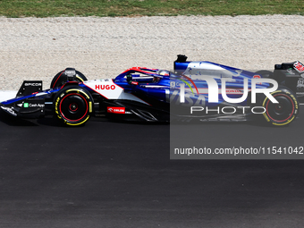 Daniel Ricciardo of RB before the Formula 1 Italian Grand Prix at Autodromo Nazionale di Monza in Monza, Italy on September 1, 2024. (