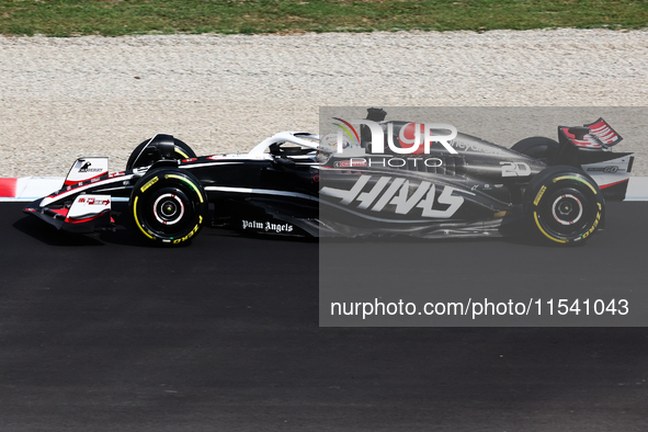 Kevin Magnussen of Haas before the Formula 1 Italian Grand Prix at Autodromo Nazionale di Monza in Monza, Italy on September 1, 2024. 