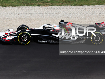 Kevin Magnussen of Haas before the Formula 1 Italian Grand Prix at Autodromo Nazionale di Monza in Monza, Italy on September 1, 2024. (