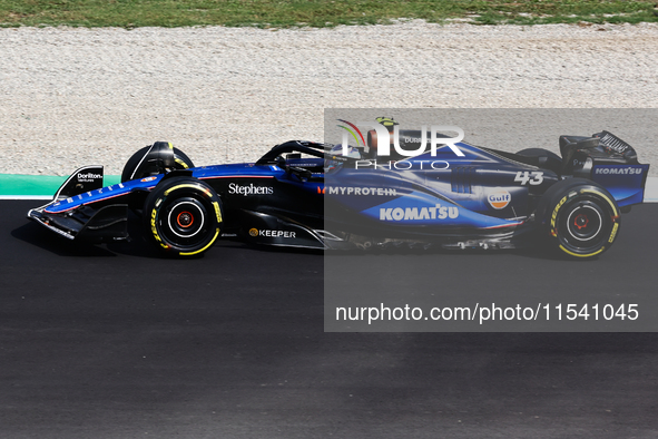 Franco Colapinto of Williams before the Formula 1 Italian Grand Prix at Autodromo Nazionale di Monza in Monza, Italy on September 1, 2024. 