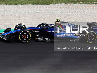 Franco Colapinto of Williams before the Formula 1 Italian Grand Prix at Autodromo Nazionale di Monza in Monza, Italy on September 1, 2024. (