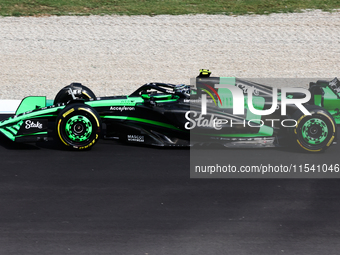 Zhou Guanyu of Kick Sauber before the Formula 1 Italian Grand Prix at Autodromo Nazionale di Monza in Monza, Italy on September 1, 2024. (