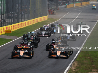 Start of the Formula 1 Italian Grand Prix at Autodromo Nazionale di Monza in Monza, Italy on September 1, 2024. (