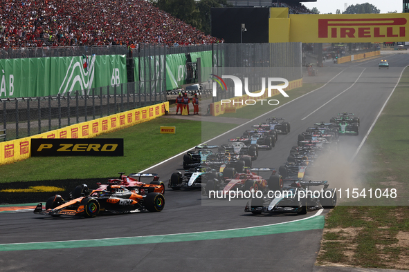 Start of the Formula 1 Italian Grand Prix at Autodromo Nazionale di Monza in Monza, Italy on September 1, 2024. 