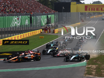 Start of the Formula 1 Italian Grand Prix at Autodromo Nazionale di Monza in Monza, Italy on September 1, 2024. (